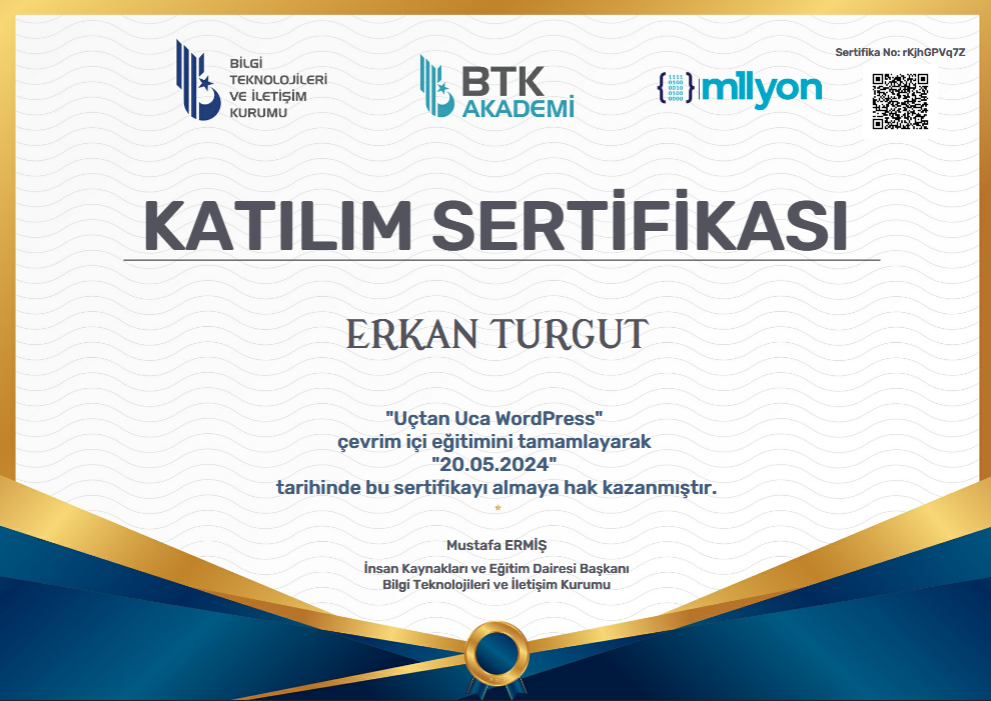 Uçtan Uca Wordpress Geliştirme