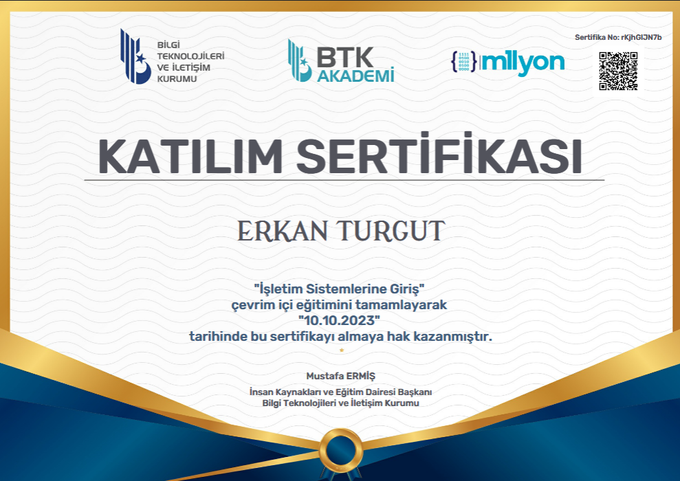 İşletim Sistemlerine Giriş